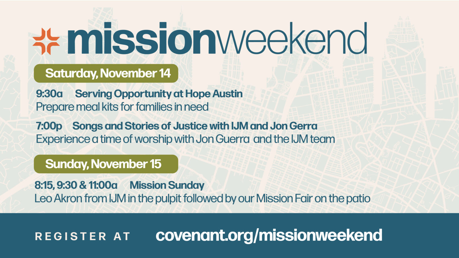 Mission Weekend